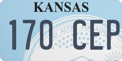 KS license plate 170CEP