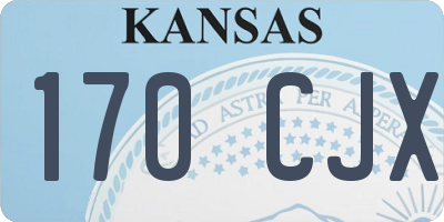 KS license plate 170CJX
