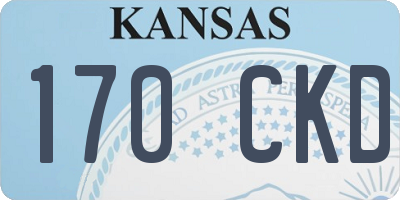 KS license plate 170CKD
