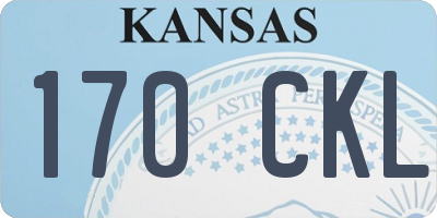 KS license plate 170CKL