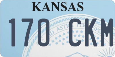 KS license plate 170CKM