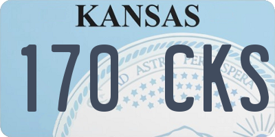 KS license plate 170CKS