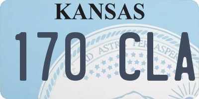 KS license plate 170CLA