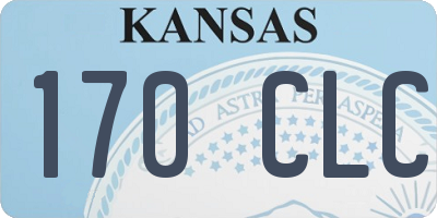 KS license plate 170CLC