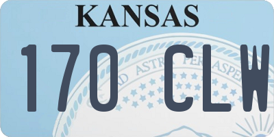 KS license plate 170CLW