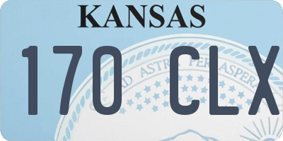 KS license plate 170CLX