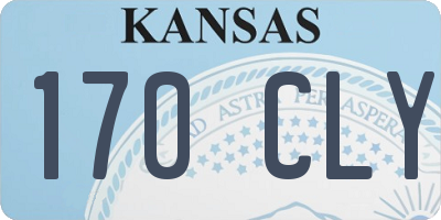 KS license plate 170CLY