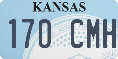 KS license plate 170CMH
