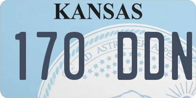 KS license plate 170DDN
