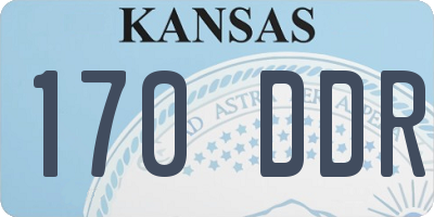 KS license plate 170DDR