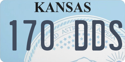 KS license plate 170DDS
