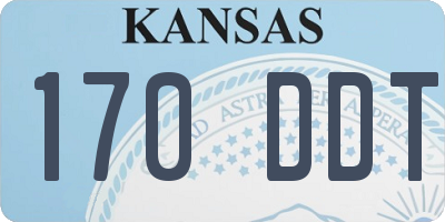 KS license plate 170DDT