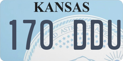 KS license plate 170DDU