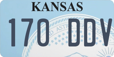 KS license plate 170DDV