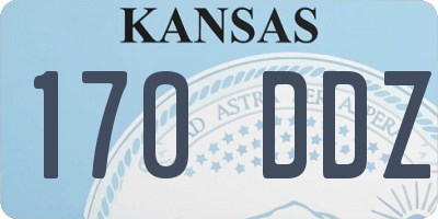 KS license plate 170DDZ