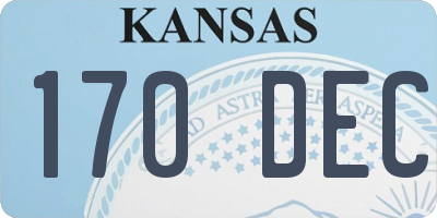 KS license plate 170DEC