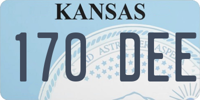 KS license plate 170DEE