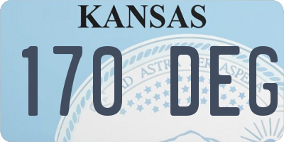 KS license plate 170DEG
