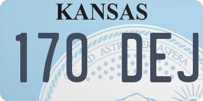 KS license plate 170DEJ