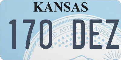 KS license plate 170DEZ