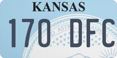 KS license plate 170DFC