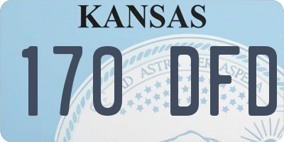 KS license plate 170DFD