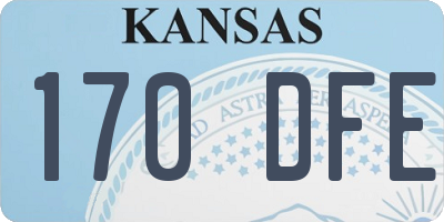 KS license plate 170DFE