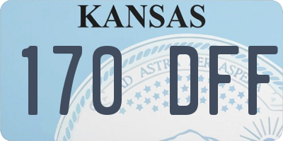 KS license plate 170DFF