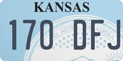 KS license plate 170DFJ