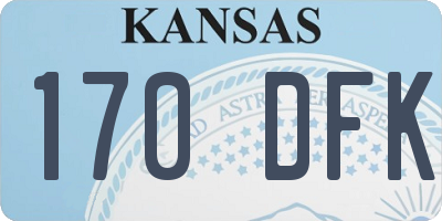 KS license plate 170DFK