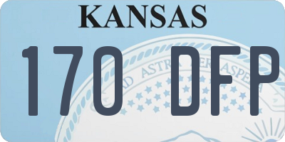 KS license plate 170DFP