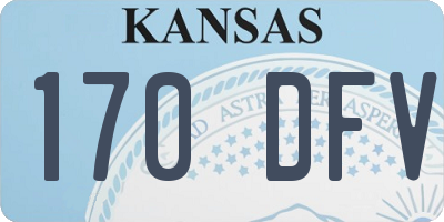 KS license plate 170DFV