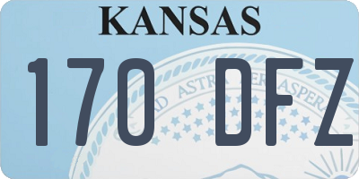 KS license plate 170DFZ