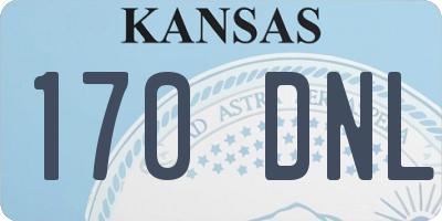 KS license plate 170DNL