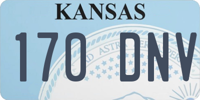 KS license plate 170DNV