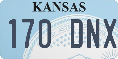 KS license plate 170DNX