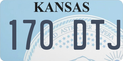 KS license plate 170DTJ
