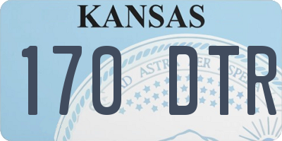 KS license plate 170DTR