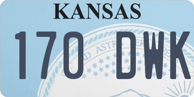 KS license plate 170DWK