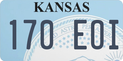 KS license plate 170EOI
