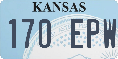 KS license plate 170EPW