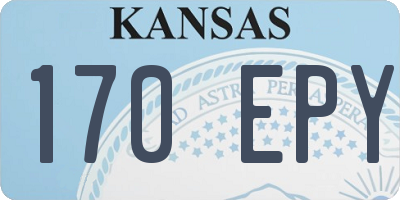 KS license plate 170EPY