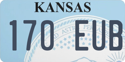 KS license plate 170EUB