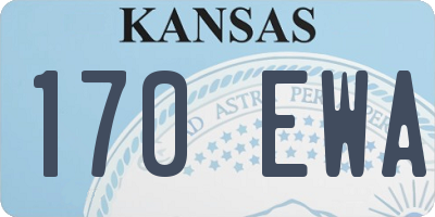 KS license plate 170EWA