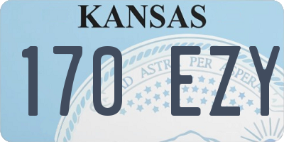 KS license plate 170EZY