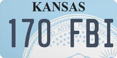 KS license plate 170FBI