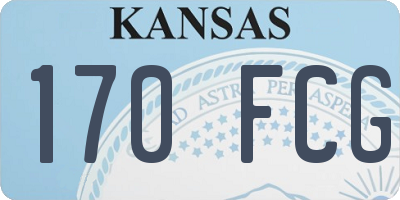 KS license plate 170FCG