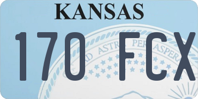 KS license plate 170FCX