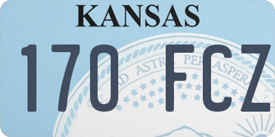 KS license plate 170FCZ