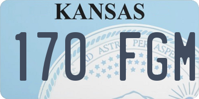 KS license plate 170FGM